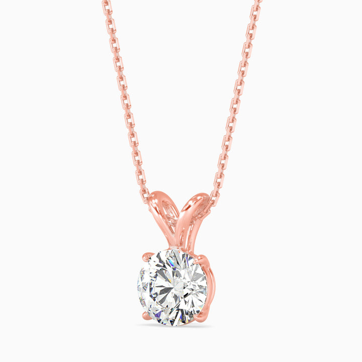 Paula Solitaire Round Pendant