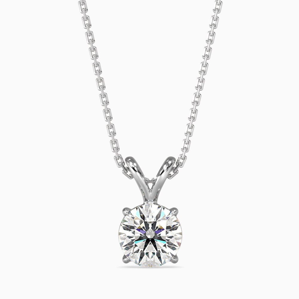 Paula Solitaire Round Pendant-Dileti