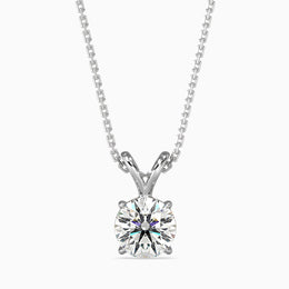 Paula Solitaire Round Pendant-Dileti