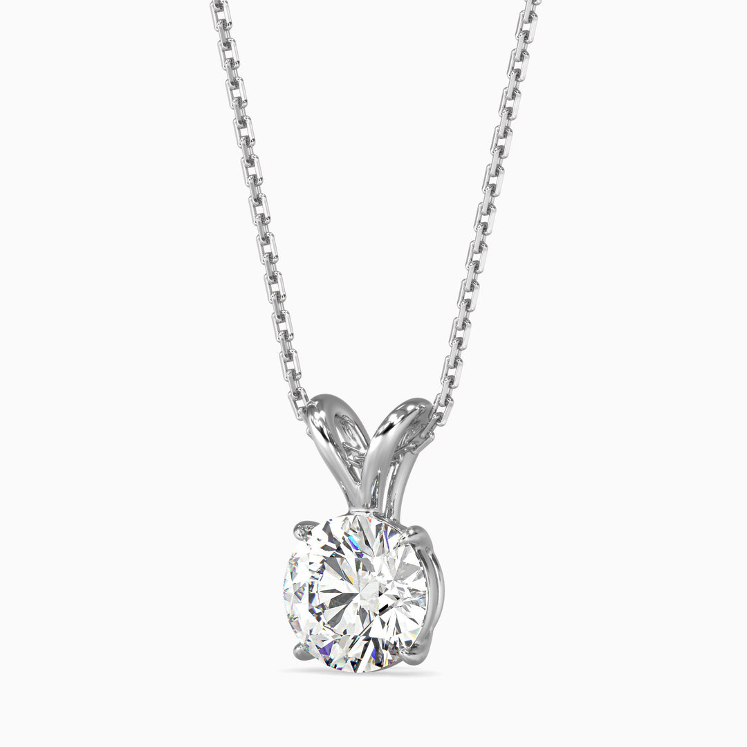 Paula Solitaire Round Pendant