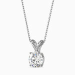 Paula Solitaire Round Pendant-Dileti