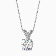 Paula Solitaire Round Pendant-Dileti