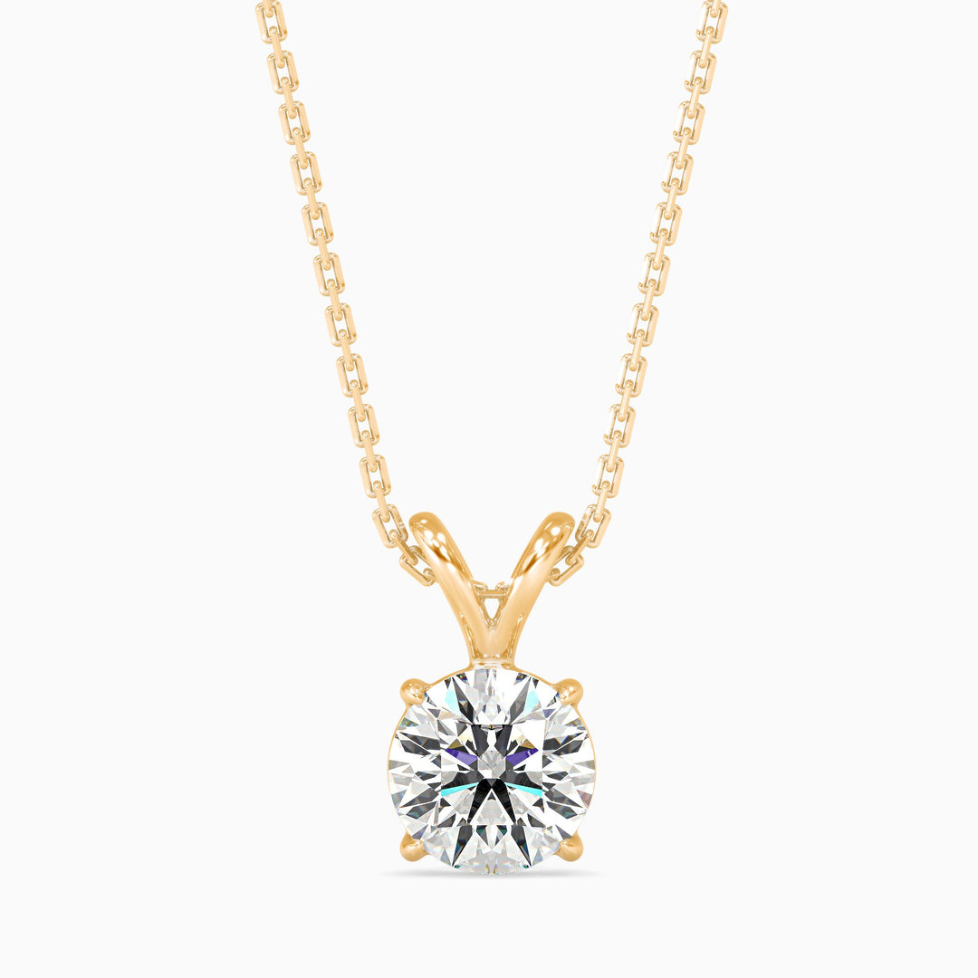 Paula Solitaire Round Pendant