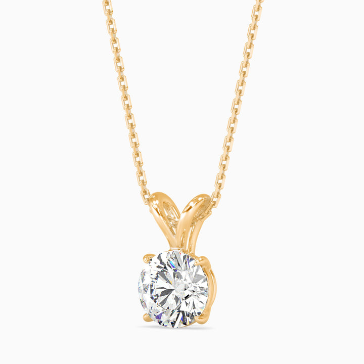 Paula Solitaire Round Pendant