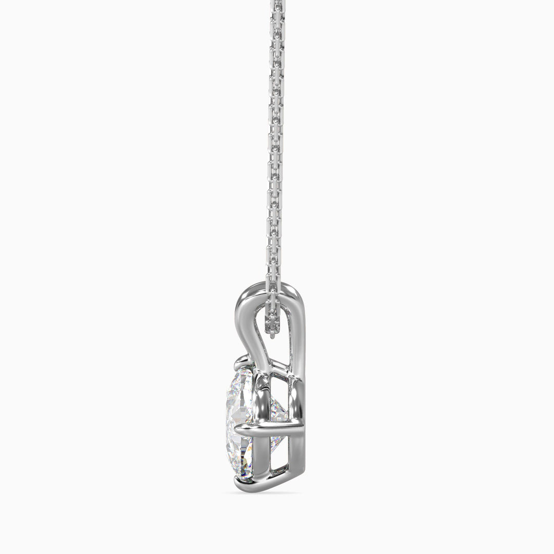 Berta Solitaire Cushion Pendant