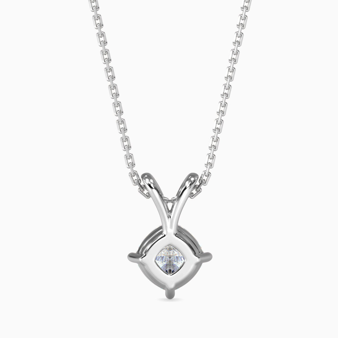 Berta Solitaire Cushion Pendant