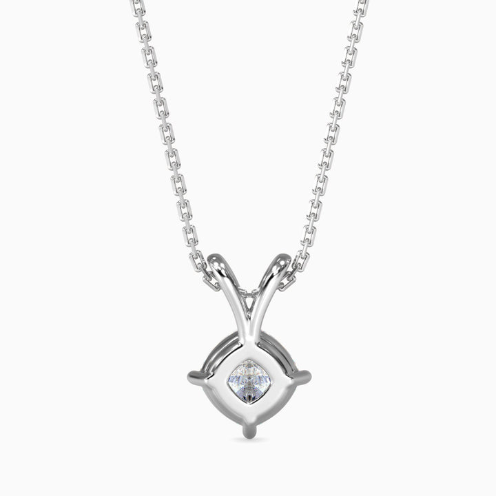 Berta Solitaire Cushion Pendant