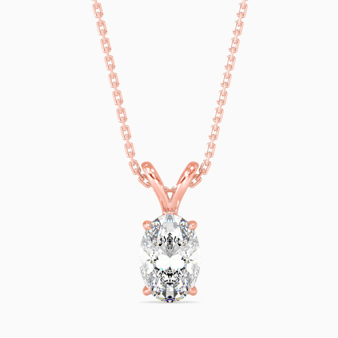 Aurelia Solitaire Oval Pendant