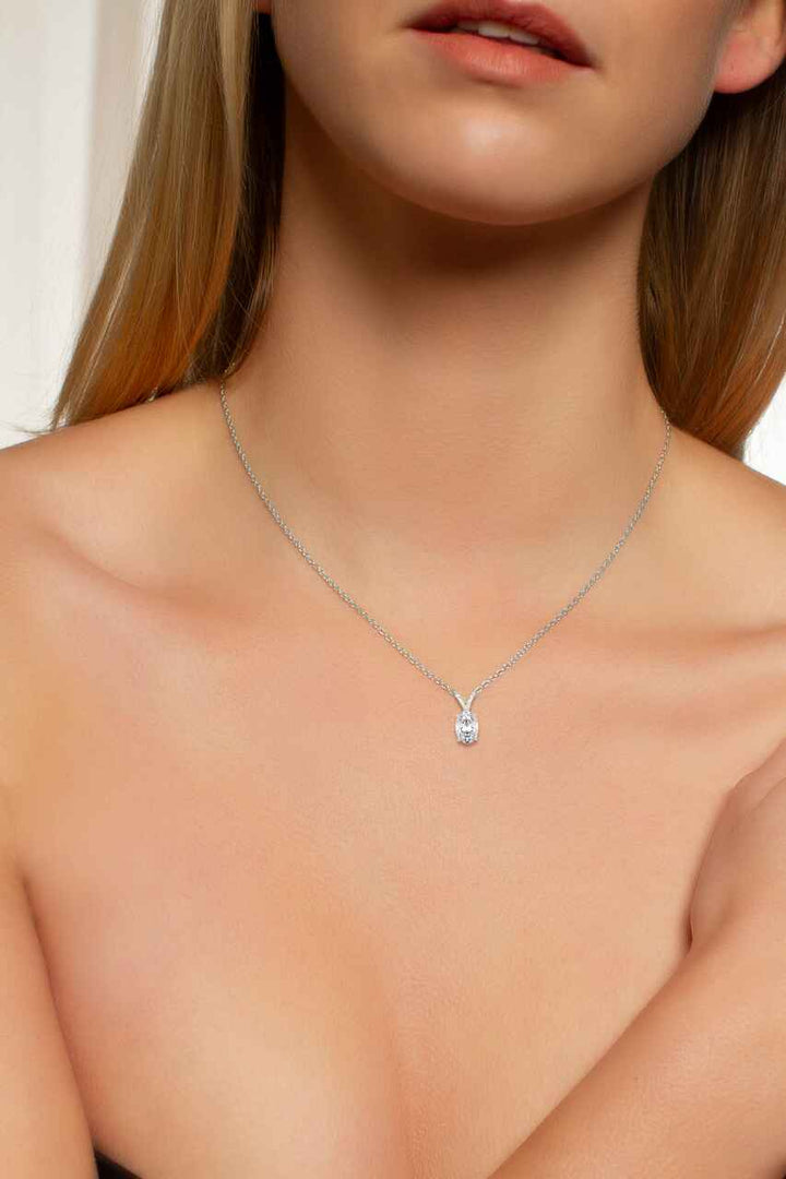 Aurelia Solitaire Oval Pendant