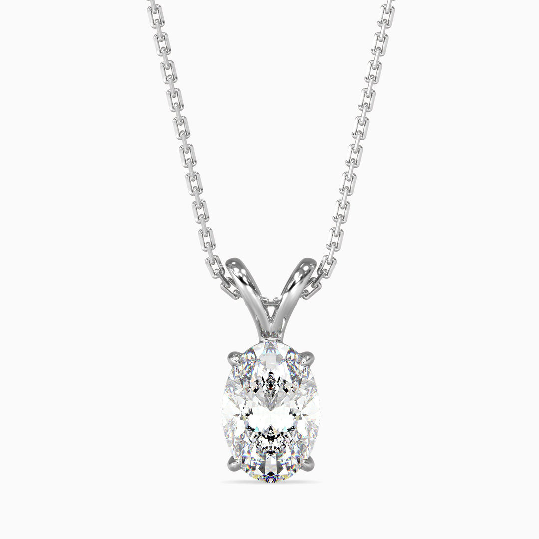 Aurelia Solitaire Oval Pendant