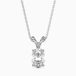 Aurelia Solitaire Oval Pendant-Dileti