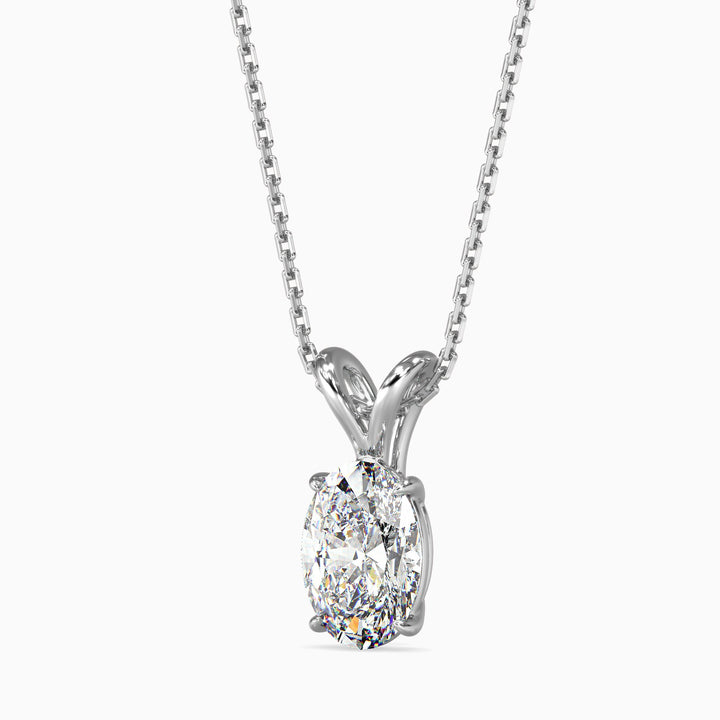 Aurelia Solitaire Oval Pendant