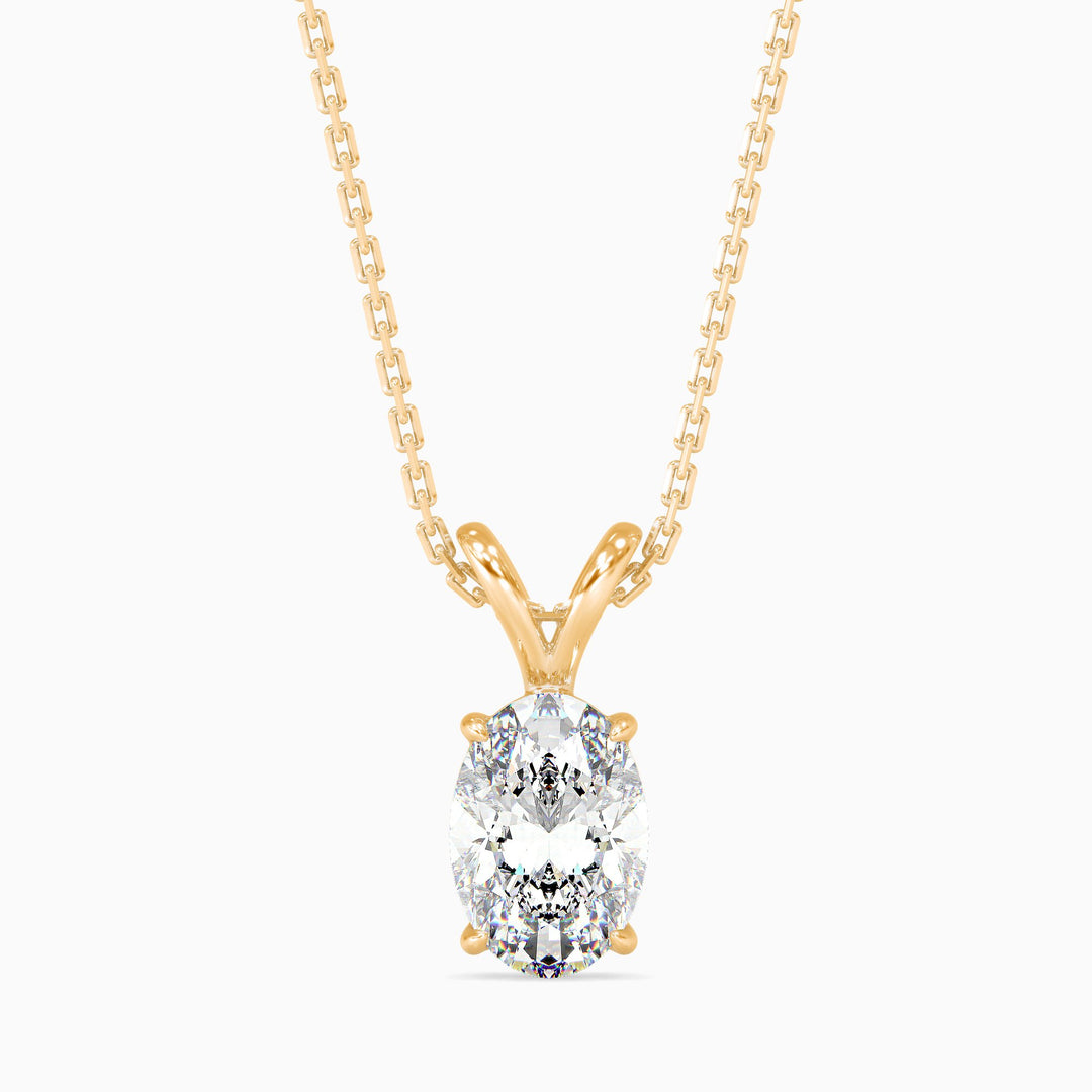 Aurelia Solitaire Oval Pendant