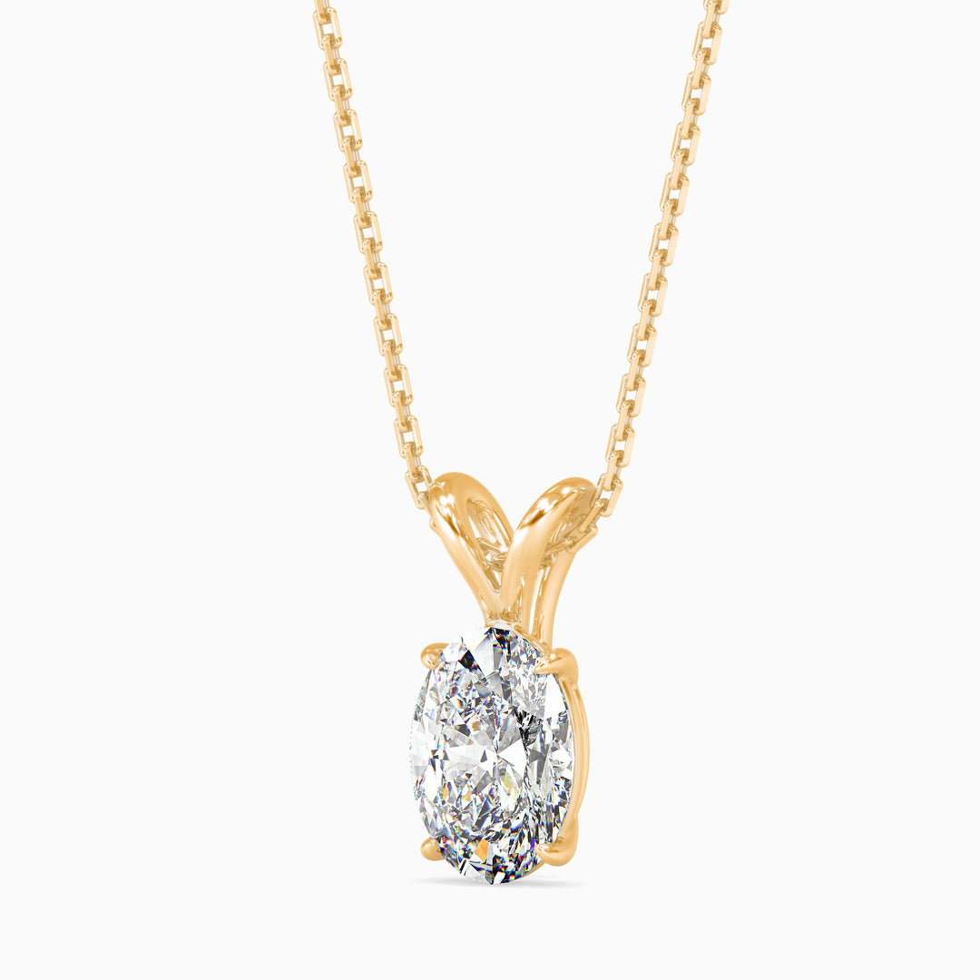 Aurelia Solitaire Oval Pendant