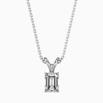 Maria Solitaire Emerald Pendant-Dileti