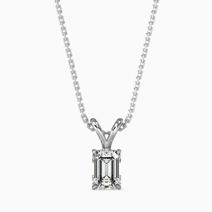 Maria Solitaire Emerald Pendant