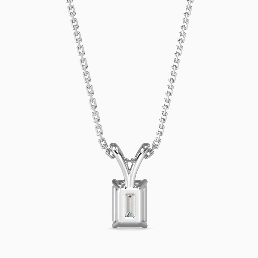 Maria Solitaire Emerald Pendant