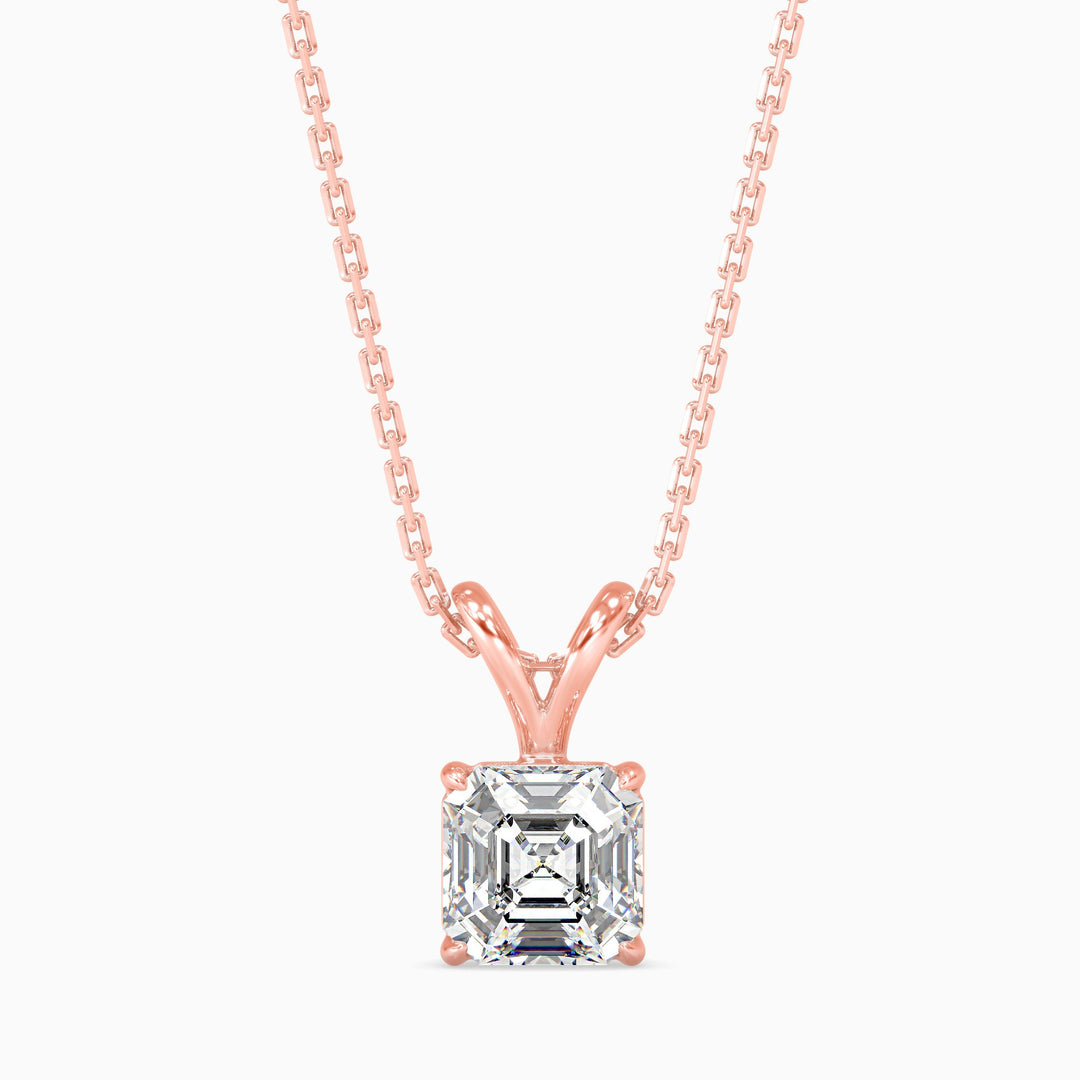 Mia Solitaire Assher Pendant