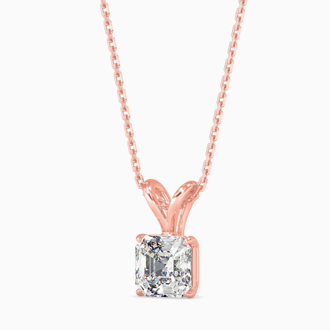 Mia Solitaire Assher Pendant