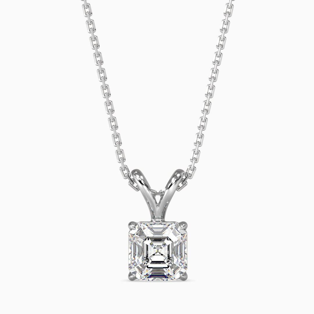 Mia Solitaire Assher Pendant