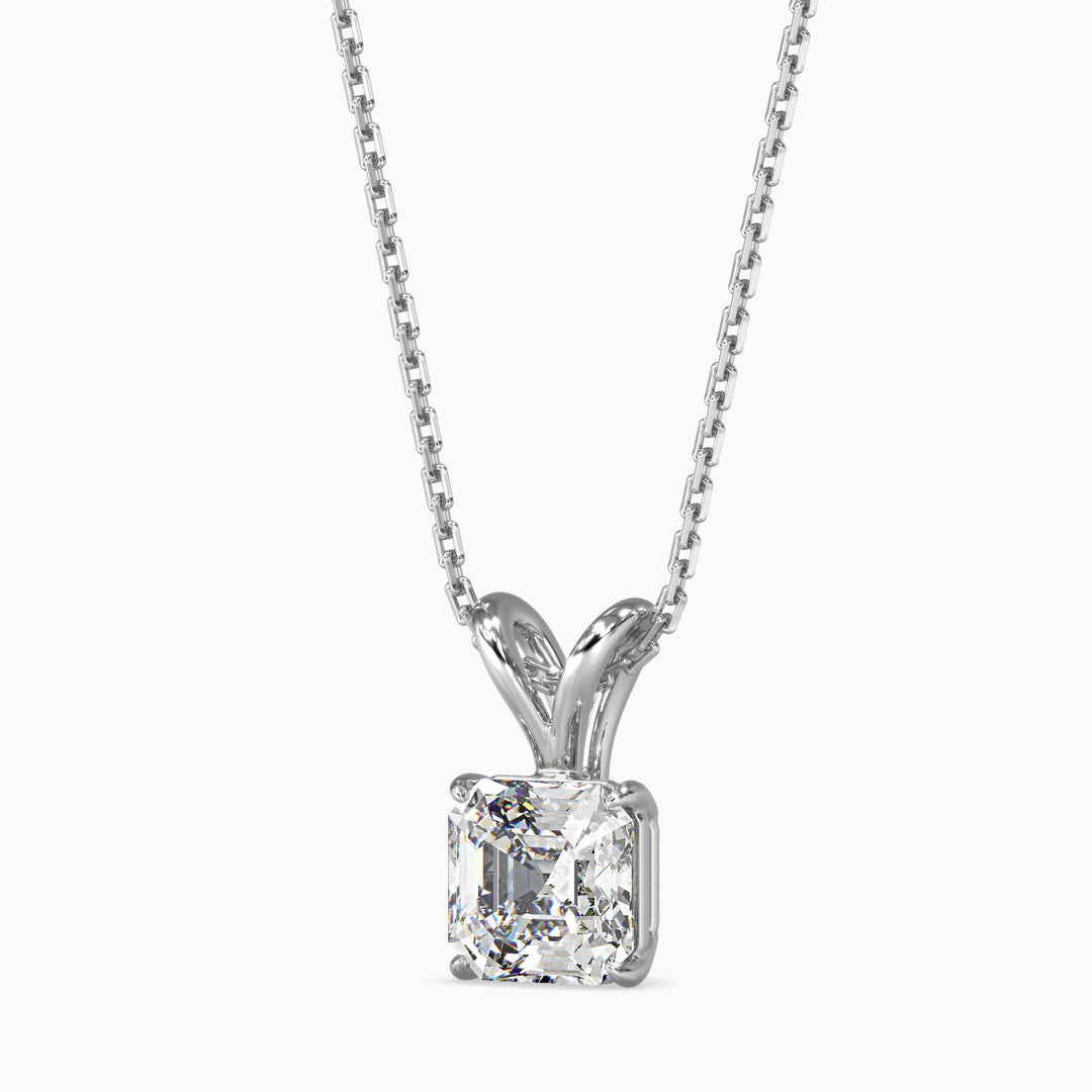 Mia Solitaire Assher Pendant