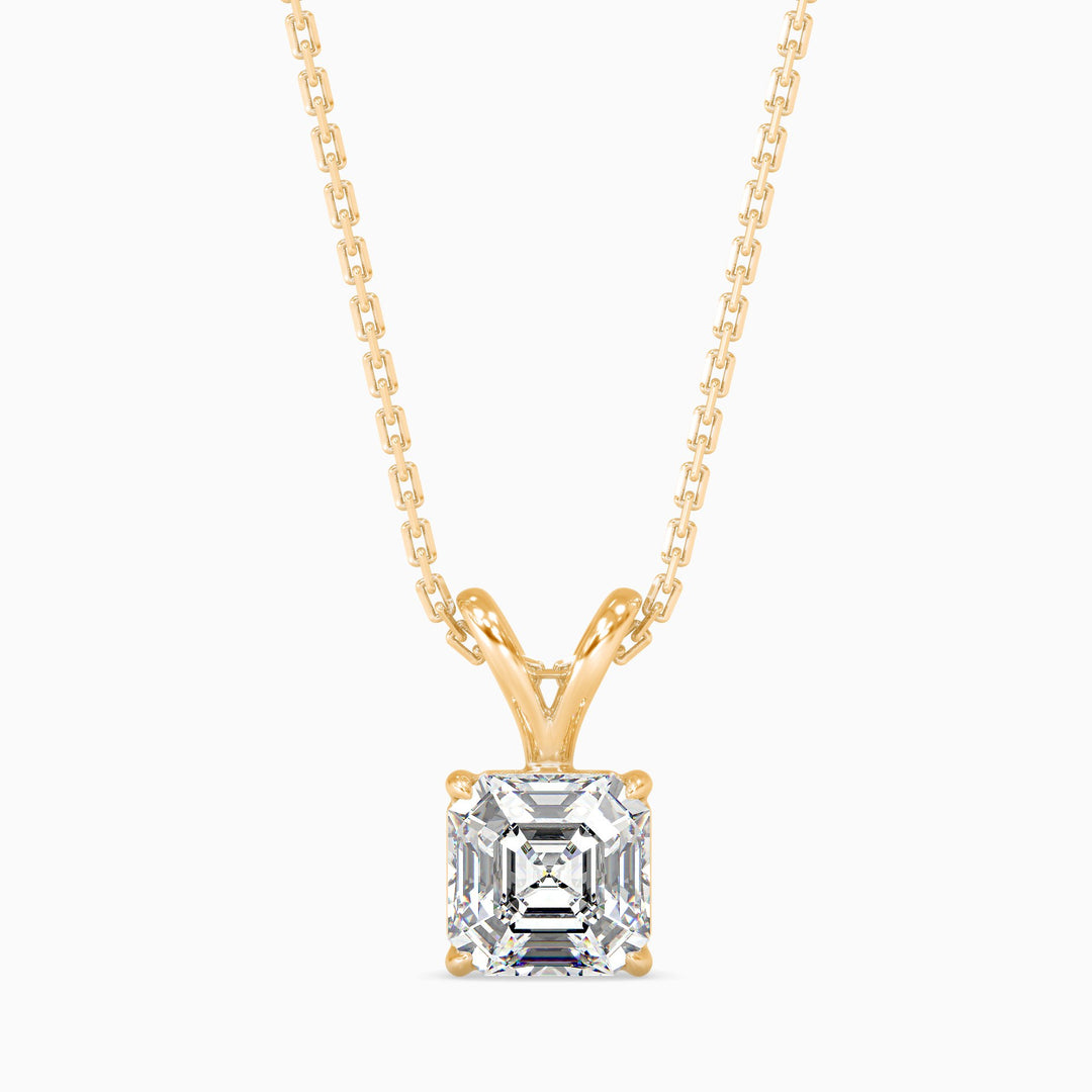 Mia Solitaire Assher Pendant