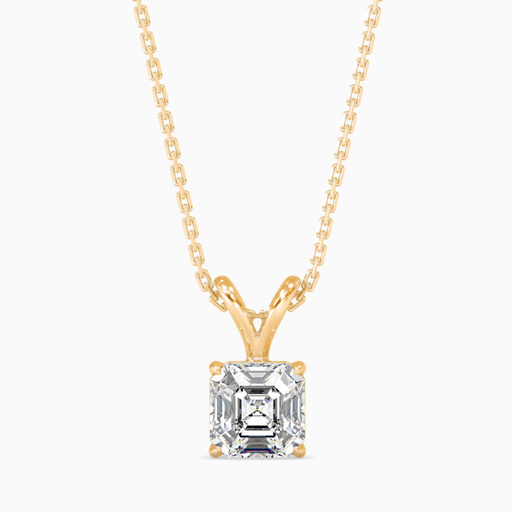 Mia Solitaire Assher Pendant