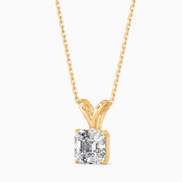 Mia Solitaire Assher Pendant