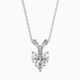 Rosa Solitaire Heart Pendant-Dileti