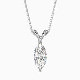 Elizabeth Solitaire Marquise Pendant-Dileti
