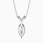 Elizabeth Solitaire Marquise Pendant-Dileti
