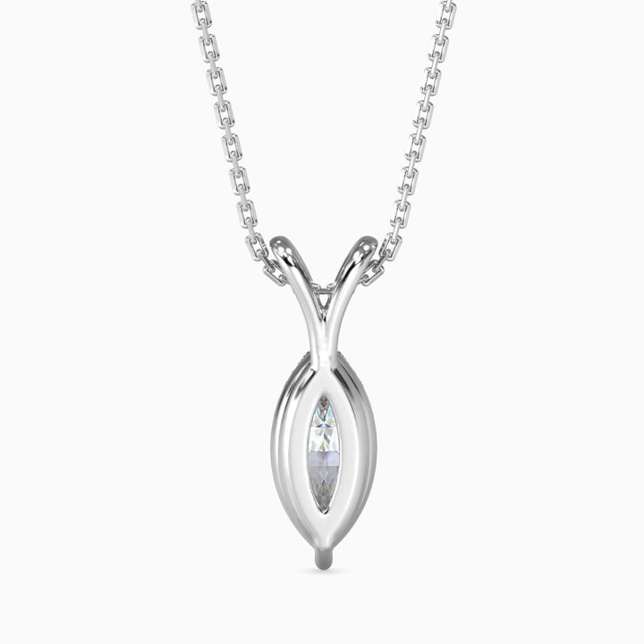 Elizabeth Solitaire Marquise Pendant