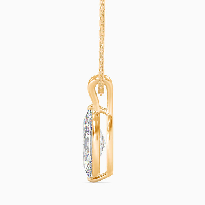 Elizabeth Solitaire Marquise Pendant