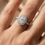 Pave Oval Ring