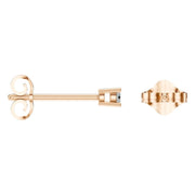 Solitaire Stud Earrings - Round 2.5mm
