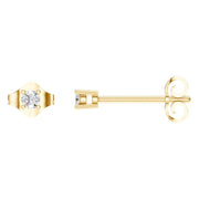 Solitaire Stud Earrings - Round 2.5mm