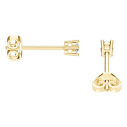 Solitaire Stud Earrings - Round 2.5mm