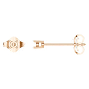 Solitaire Stud Earrings - Round 2.5mm