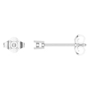 Solitaire Stud Earrings - Round 2.5mm