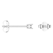 Solitaire Stud Earrings - Round 2.5mm