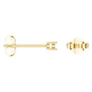 Solitaire Stud Earrings - Round 2.5mm