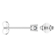 Solitaire Stud Earrings - Round 3mm