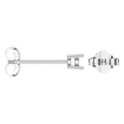 Solitaire Stud Earrings - Round 3mm