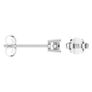 Solitaire Stud Earrings - Round 3.4mm