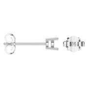 Solitaire Stud Earrings - Round 3.4mm