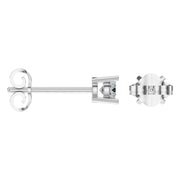 Solitaire Stud Earrings - Round 3.75mm
