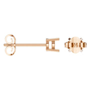 Solitaire Stud Earrings - Round 3.75mm