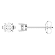 Solitaire Stud Earrings - Round 3.75mm