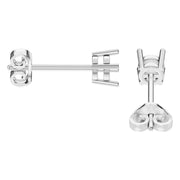 Solitaire Stud Earrings - Round 3.75mm