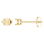 Solitaire Stud Earrings - Round 3.75mm